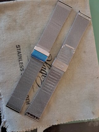 2 Mallas Milanesas 22mm Acero Inoxidable