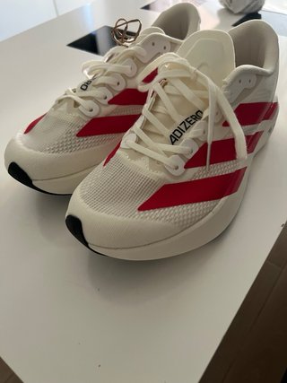 Zapatillas Adidas Adizero Evo SL Blancas y Rojas