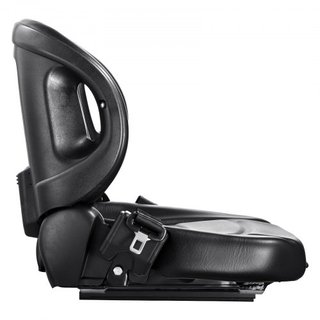 Asiento Universal para Montacargas, Asiento de Tractor con Respaldo Ajustable, Microinterruptor y Cinturón de Seguridad, Asiento Envolvente para Cargadora de Tractor Excavadora