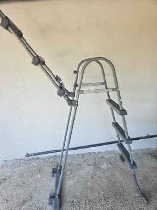 Escalera Piscina Seguridad Niños Gris Bestway