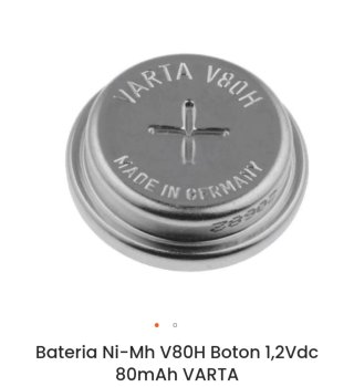 Pila Varta V80H Ni-MH 1.2V 80mAh