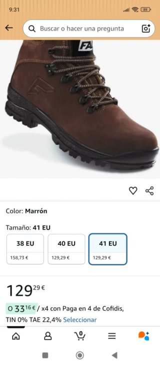 Botas de seguridad marrones