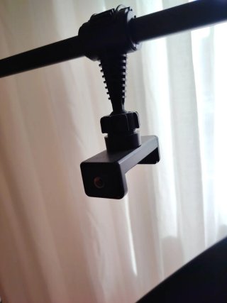 Lámpara LED Aro Estética Negra