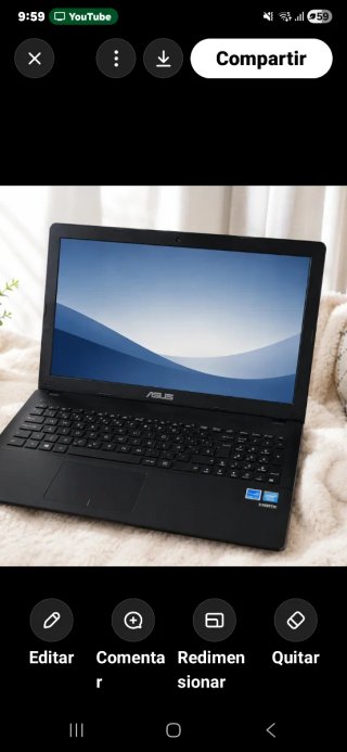 Portátil ASUS Negro