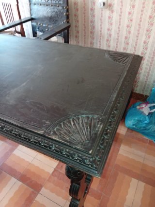 Escritorio Castellano Madera Tallada