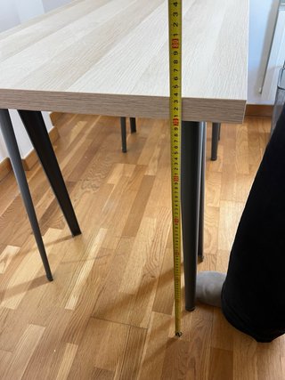 Mesa Escritorio Ikea Madera y Metal
