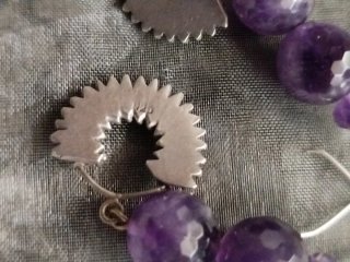 Pendientes Plata 925 y Amatistas