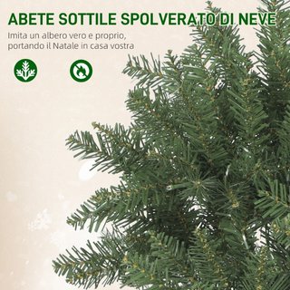 Albero di Natale 180 cm Illuminato con 250 Luci Bi