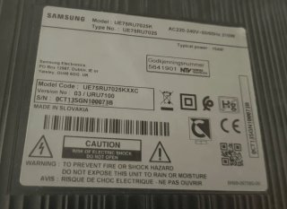 Samsung Smart TV 75 pulgadas 4K EU75RU7025
