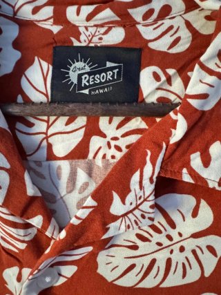 Camisa Hawaiana Lefties Estampado Hojas Talla L