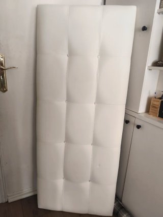 Cabecero Cama Tapizado Blanco 150-160