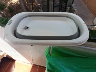 Bañera cambiador bebé plegable