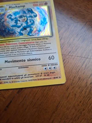 Machamp 8/102 Base Set 2000 Carta Pokémon