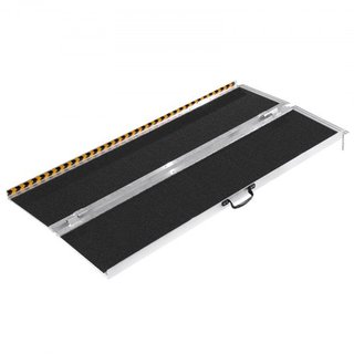 Rampa de Silla de Ruedas Portátil, 182.9 cm 362.9 kg de Capacidad, Rampa de Umbral Plegable de Aluminio Antideslizante, Rampa Plegable para Scooter de Movilidad, Rampa para Silla de Ruedas, Rampa ...