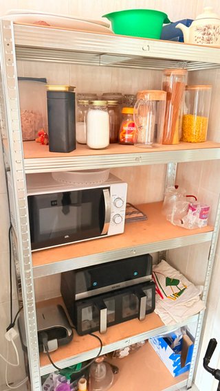 Estantería Cocina Metálica y Madera