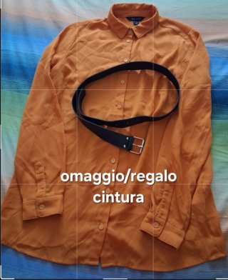 Camicia NewLook arancione Tg S/40IT