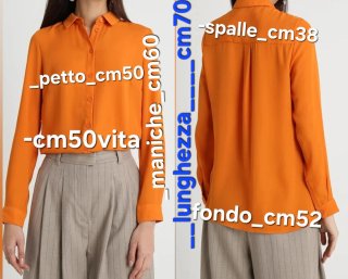 Camicia NewLook arancione Tg S/40IT