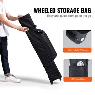 Tenda pieghevole, 10 x 10 piedi, tela rivestita in PU 250D, con borsa per ruote portatile e 4 sacchi di sabbia, impermeabile e riparo dal sole per feste all'aperto, campeggio, eventi commerciali, grigia...