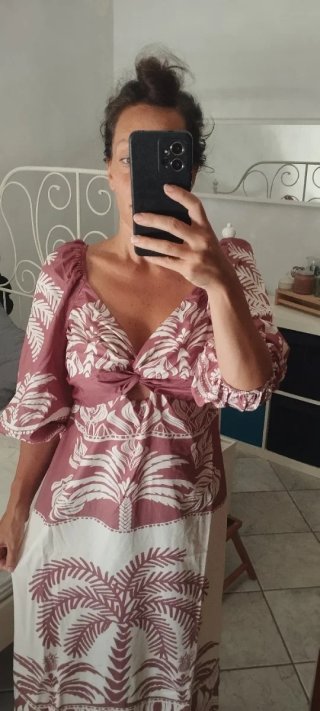 Vestito lungo floreale