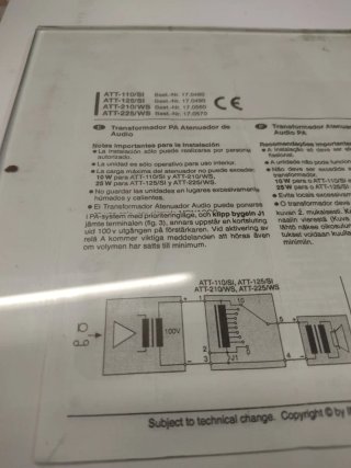 Regulador Monacor ATT-110/SI 100V 10W