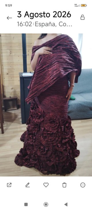 Vestido fiesta talla 44 usado una vez