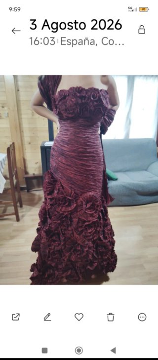 Vestido fiesta talla 44 usado una vez