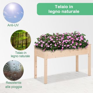 Letto per Orto Rialzato, Orto Urbano Pensile Tavol