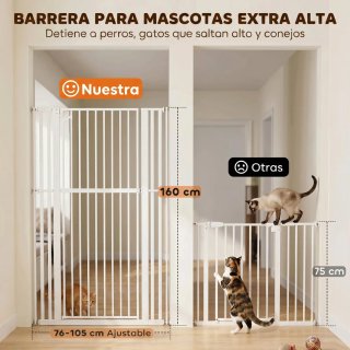 Barrera Seguridad Niños/Perros/Gatos Extra Ancha