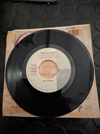 Boy George Don't Cry 45 Giri Vinile