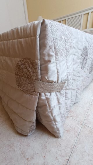 Edredón cama 1,35m gris topo