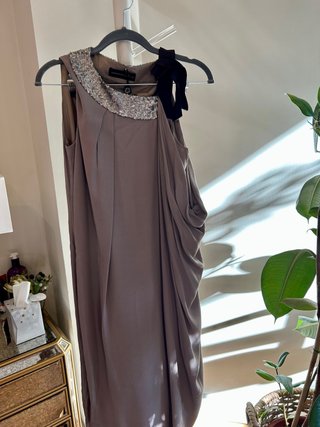 Vestido Purificación García T38 lentejuelas