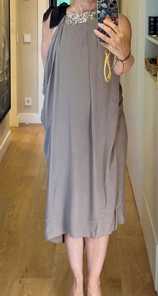 Vestido Purificación García T38 lentejuelas