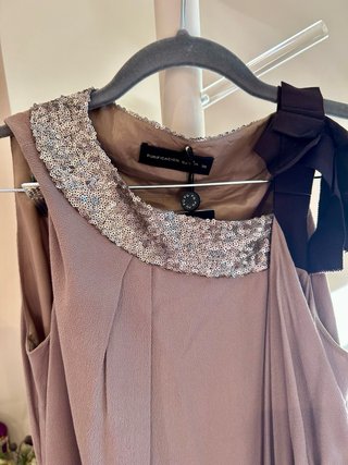Vestido Purificación García T38 lentejuelas
