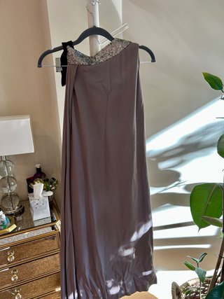 Vestido Purificación García T38 lentejuelas