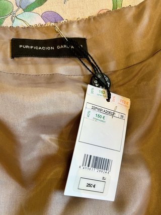 Vestido Purificación García T38 lentejuelas