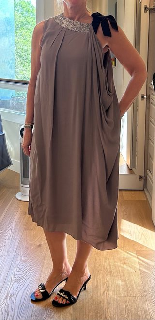 Vestido Purificación García T38 lentejuelas