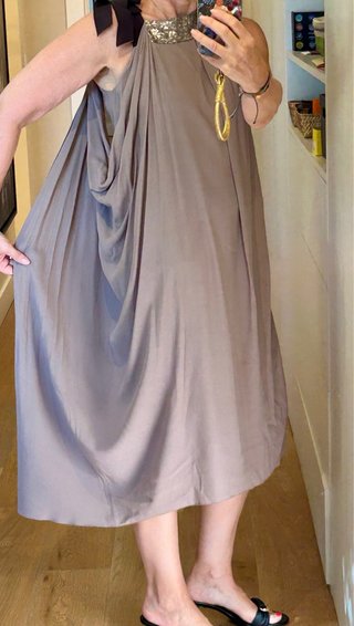 Vestido Purificación García T38 lentejuelas
