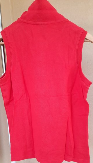Polo Fila donna senza maniche rosso