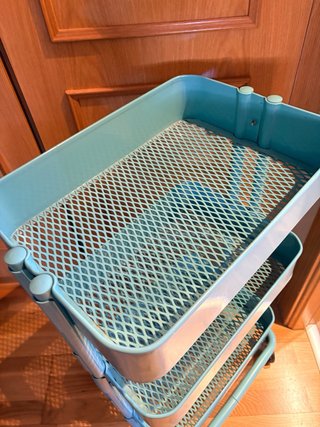 Carrito 3 Niveles Ikea Verde Agua
