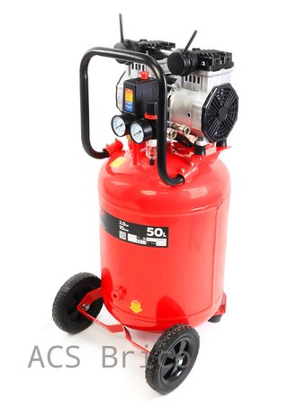 Compresor de Aire Silencioso Vertical 50L - 2 Hp - 09341 - Mader