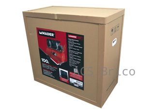 Compresor de Aire Silencioso con LCD 100L - 6 Hp - 09389 - Mader