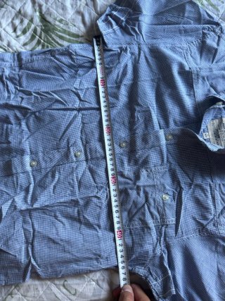 Camisa Bershka cuadros manga corta Talla L