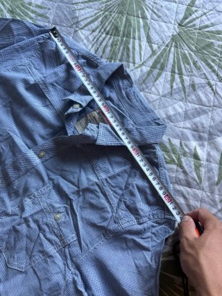 Camisa Bershka cuadros manga corta Talla L