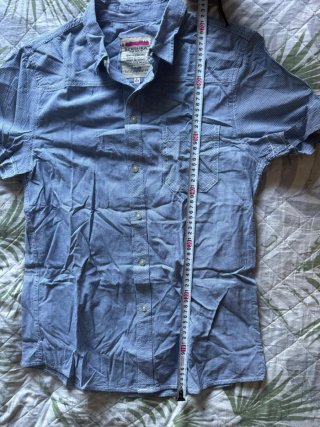 Camisa Bershka cuadros manga corta Talla L