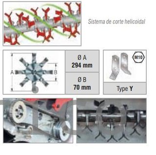 Desbrozadora de Martillos  252CC MTZ600 Zanon