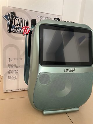 Canta Tu Karaoke Verde con Pantalla Táctil