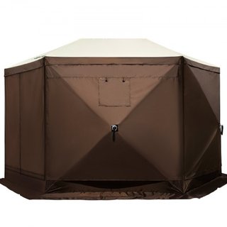 Tenda a schermo gazebo, 12 x 12 piedi, tenda da campeggio pieghevole su 6 lati con finestre in rete, borsa da trasporto portatile, picchetti da pavimento, grandi tende ombreggianti per...