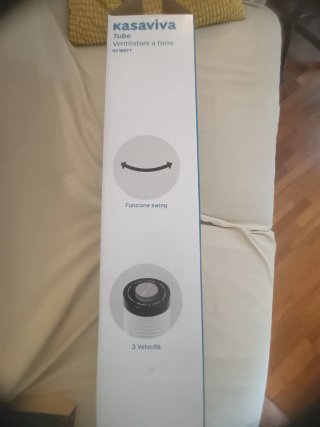 Ventilatore a torre Kasaviva bianco e nero