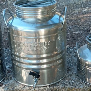 4 Bidones Inox Aceite/Vino