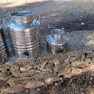 4 Bidones Inox Aceite/Vino
